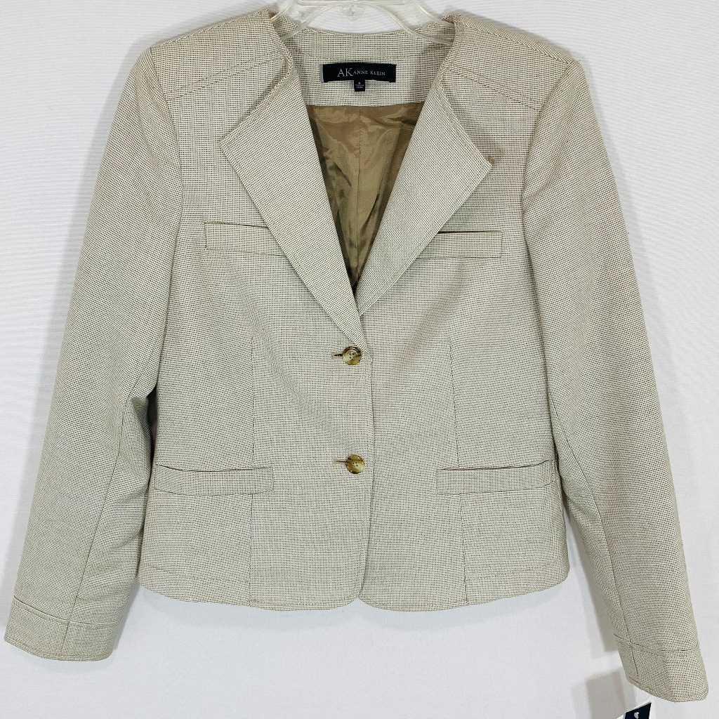 Anne Klein Sandrock Career Blazer Jacket Sz 8